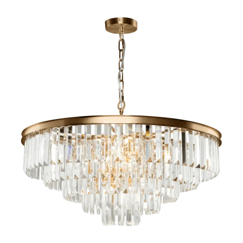 Lustre en métal laiton 12 ampoules Revero - Maytoni - The Cool Republic