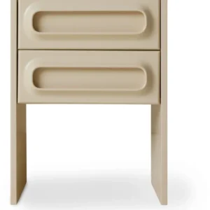 Table de nuit en bois crème Space - HKliving