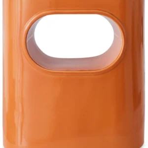 Table d'appoint en faïence orange 26x36x39cm Space - HKliving