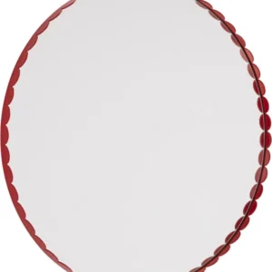 Miroir rond rouge 60 cm Arcs - HAY