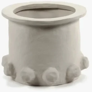 Pot de fleurs en grès beige 29,5x22,5cm 05 M Molly - SERAX