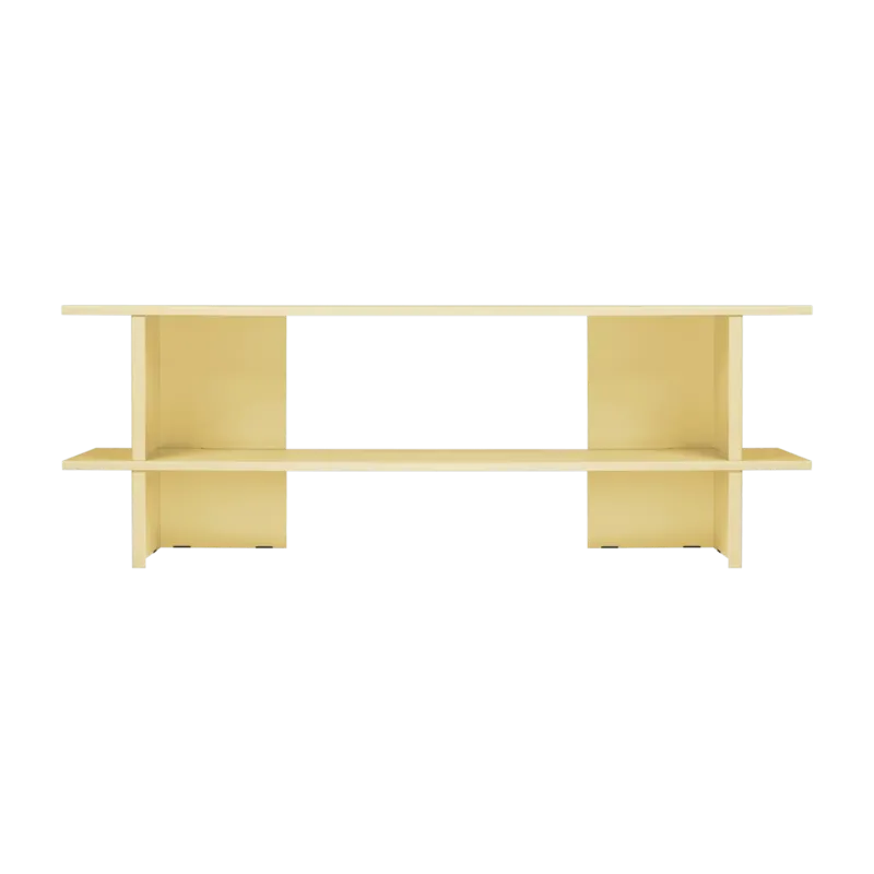 Meuble de rangement en acier jaune 160cm Hes - noo.ma - The Cool Republic