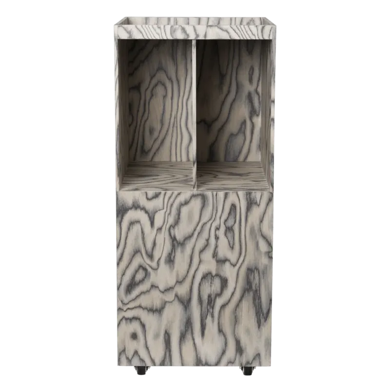 Meuble de rangement en pin gris vernis 35 x 35 x 81 cm Cabri - Ferm Living - The Cool Republic