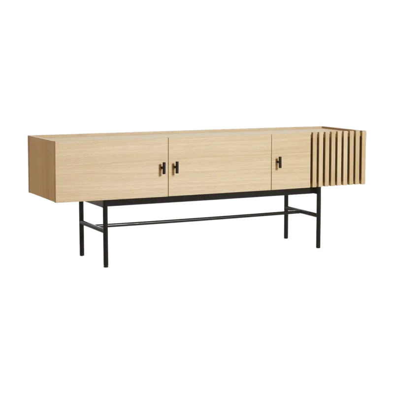Meuble TV en chêne design 150 cm Array - Woud - The Cool Republic