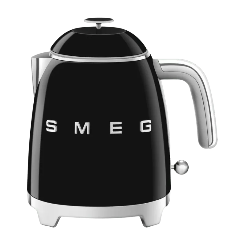 Mini bouilloire double paroi noire 0,8 L Années 50 - Smeg - The Cool Republic