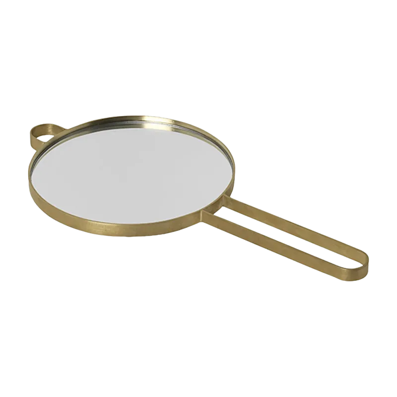 Miroir à main laiton - Ferm Living - The Cool Republic