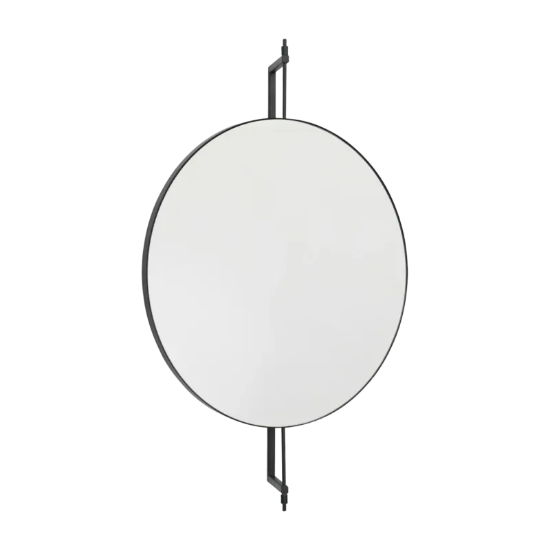 Miroir mural en acier noir 60cm - Kristina Dam Studio - The Cool Republic