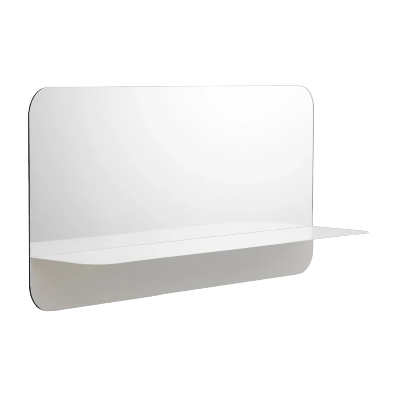 Miroir mural horizontal blanc Horizon blanc - Normann Copenhagen - The Cool Republic
