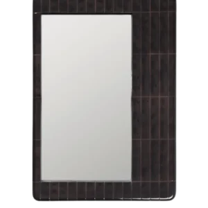 Miroir mural rectangulaire en béton fibre de verre marron foncé 59 x 4 x 85 cm Tiling - Ferm Living - The Cool Republic