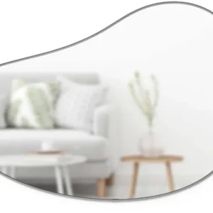 Miroir organique en verre et acier argenté 61x91cm Hubba - Umbra - The Cool Republic