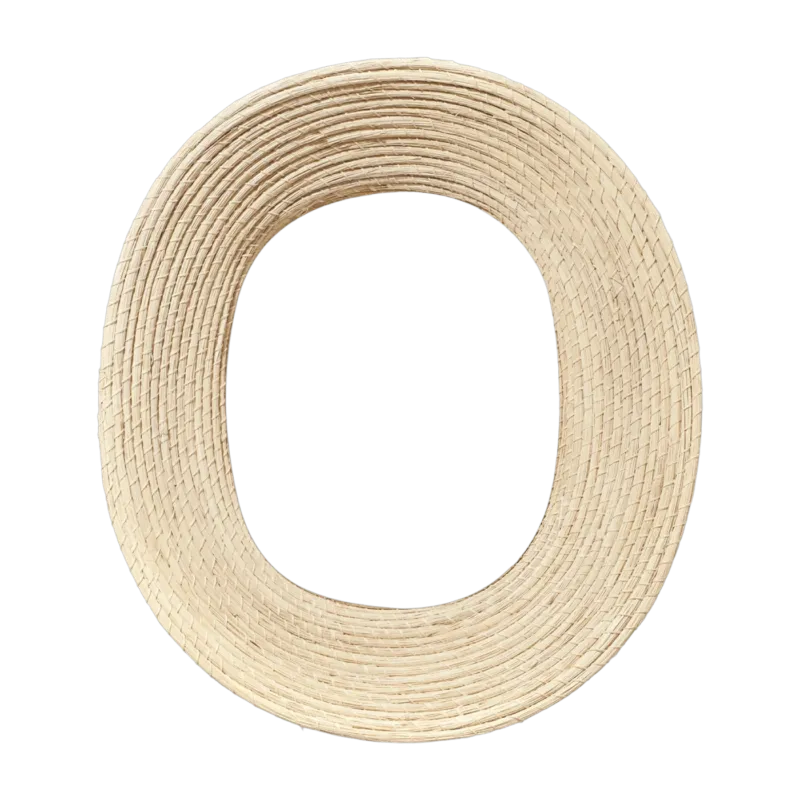 Miroir ovale en palmier naturel Killa - Ames - The Cool Republic