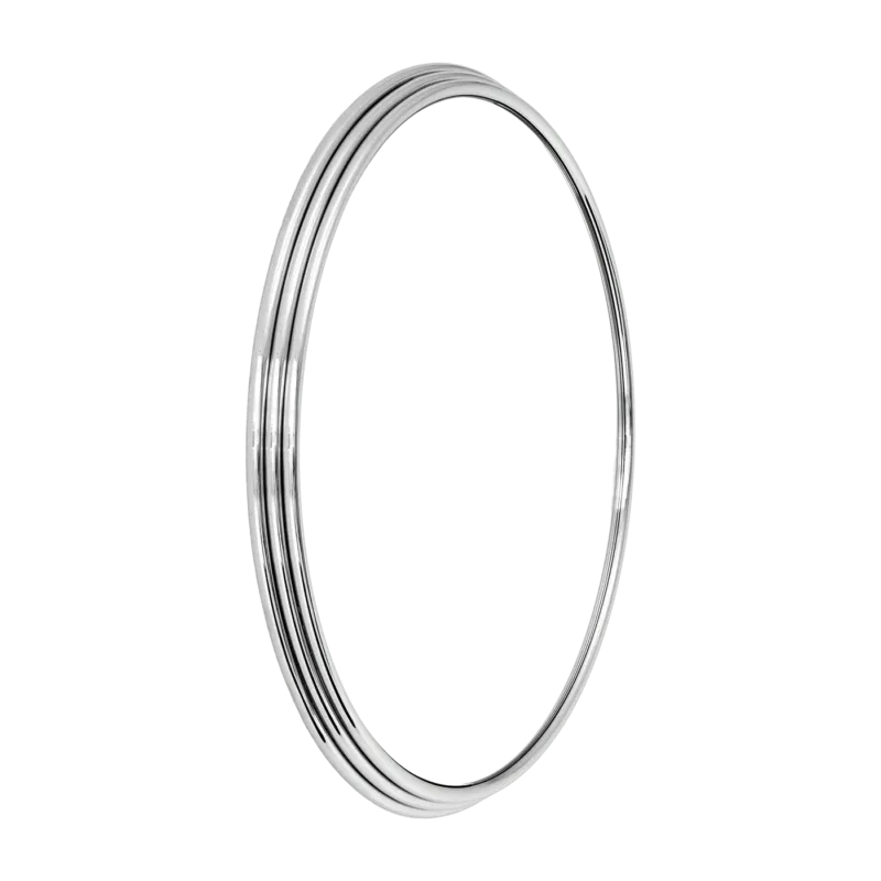 Miroir rond en acier chrome 46cm Sillon SH4 - &tradition - The Cool Republic