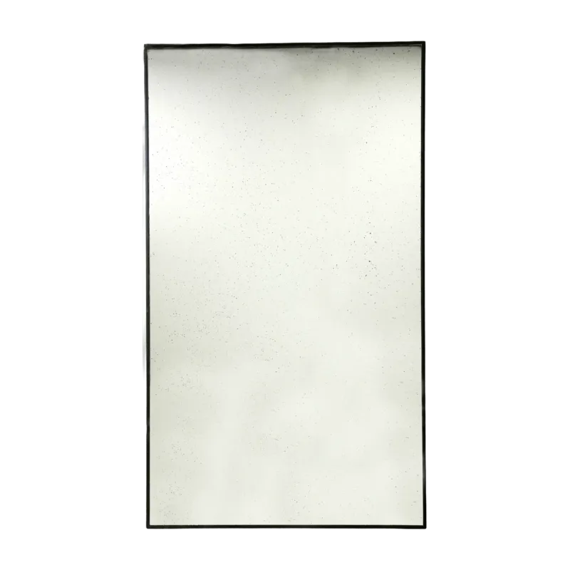 Miroir vieilli en bois noir - HKliving - The Cool Republic