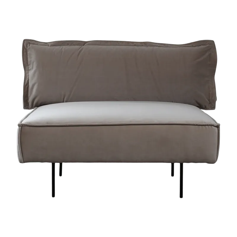 Module 1 place lounge sable Velvet - HANDVÄRK - The Cool Republic