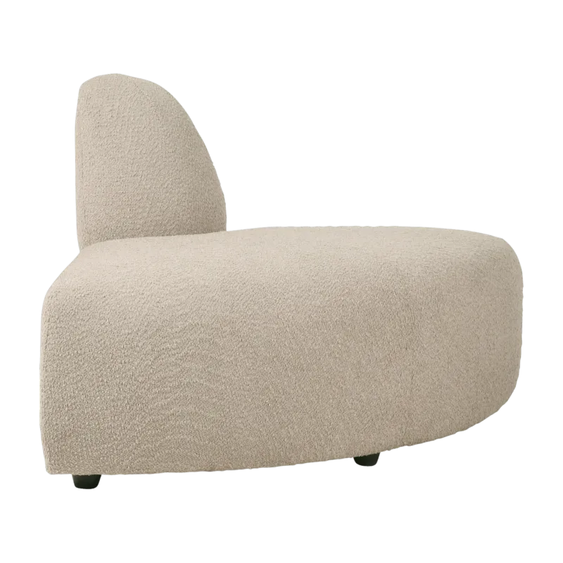 Module arrondi en bouclé taupe Jax - Hkliving - The Cool Republic