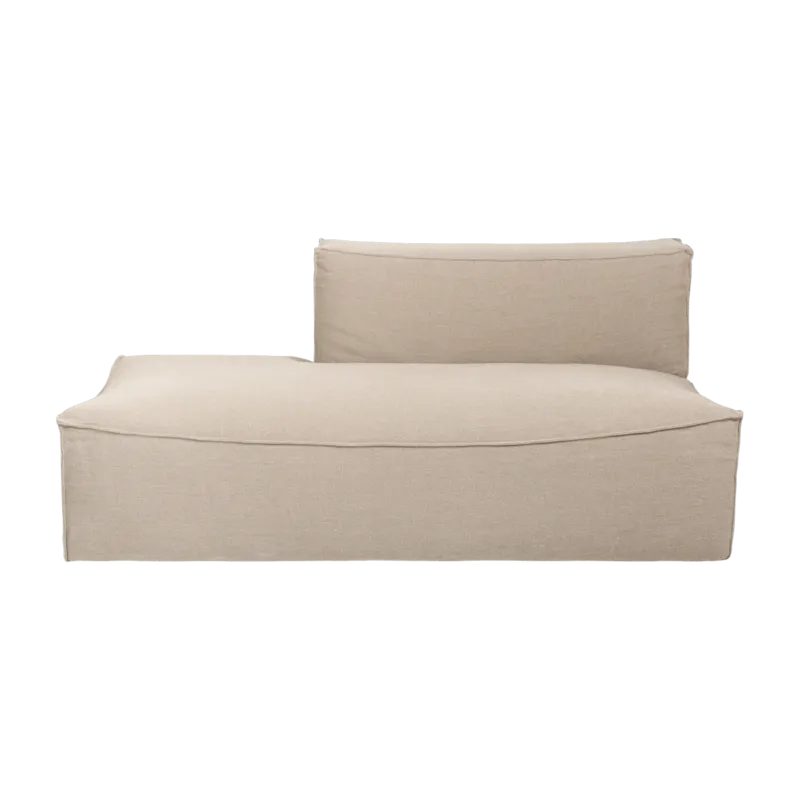 Module avec accoudoir gauche L profond beige Catena - Ferm Living - The Cool Republic