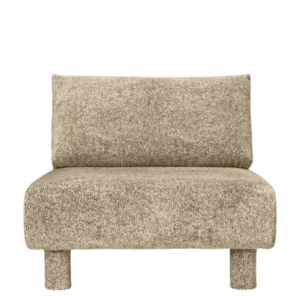 Module central de canapé en velours poppy beige et noir Dase - Ferm Living - The Cool Republic