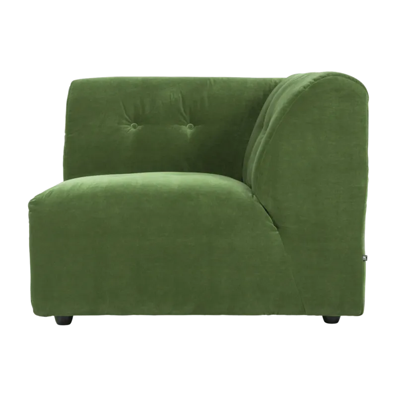 Module d'angle droit en velours vert Vint - Hkliving - The Cool Republic