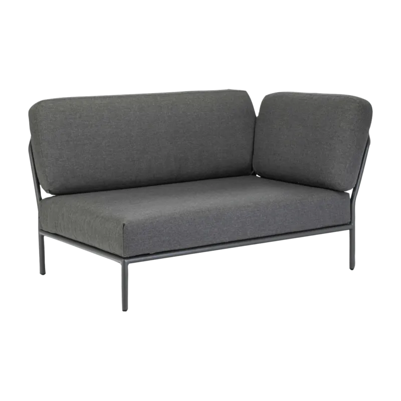 Module droit de canapé lounge gris foncé LEVEL - Houe - The Cool Republic