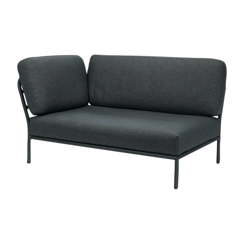 Module gauche de canapé lounge gris foncé LEVEL - Houe - The Cool Republic