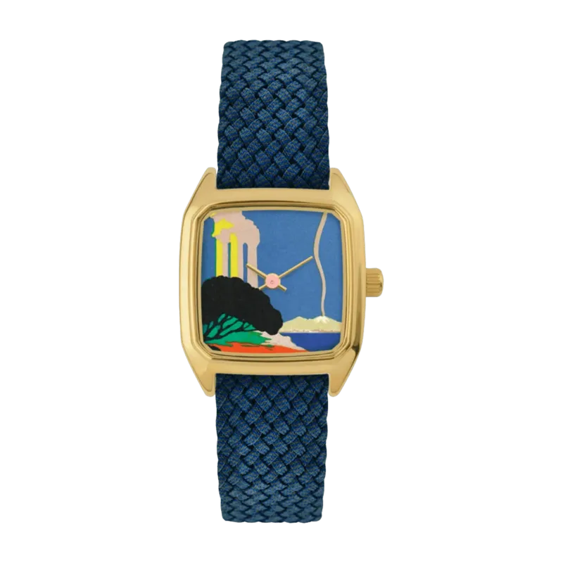 Montre en perlon cobalt 23 mm Olympe - Laps - The Cool Republic