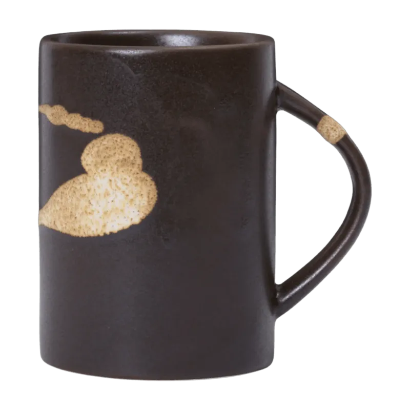 Mug en grès marron 11x7,5x10cm Koyo - Ferm living - The Cool Republic