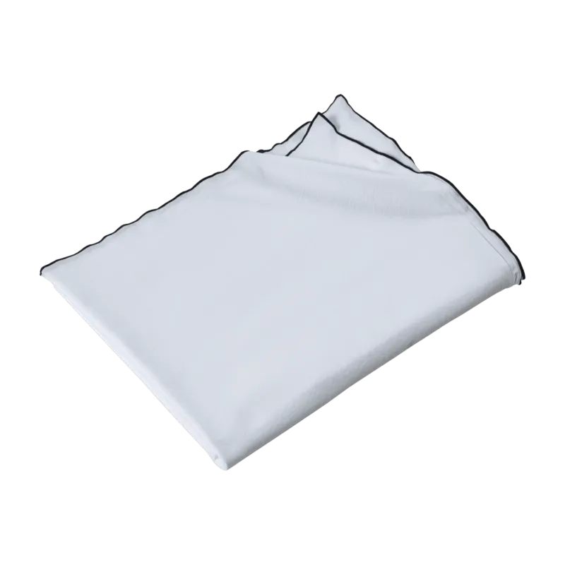 Nappe carrée en coton lavé blanche 170 x 170 cm - The Cool Republic - The Cool Republic