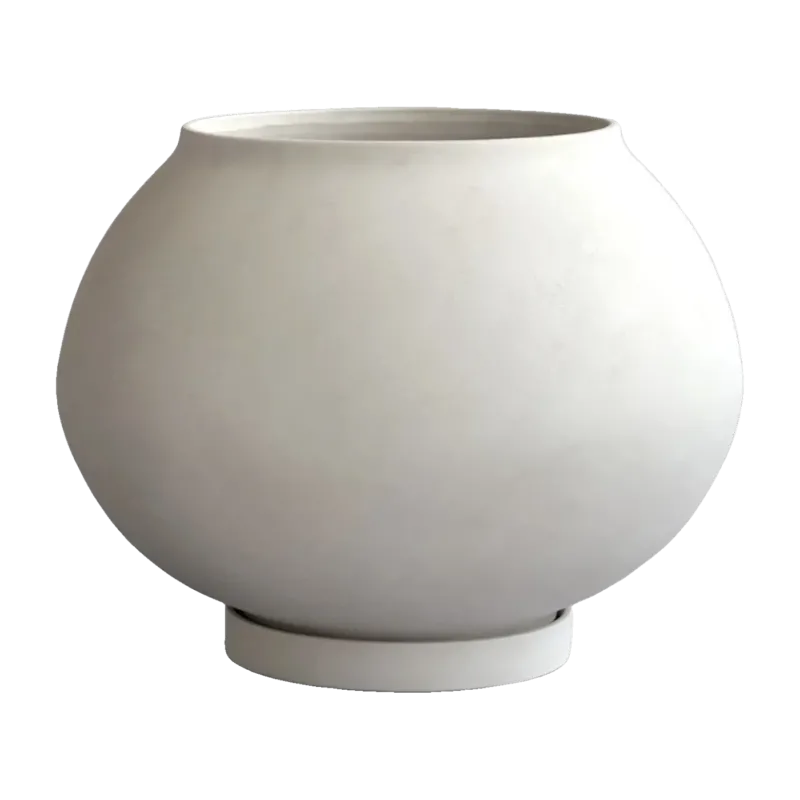 Sunao Plant Pot Fat, Big - Birch
