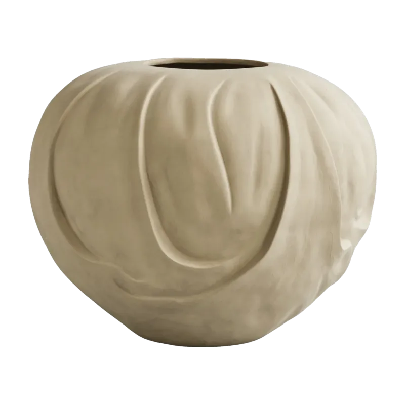Vase en béton sable 30x30x24cm Orimono médio - 101 COPENHAGEN