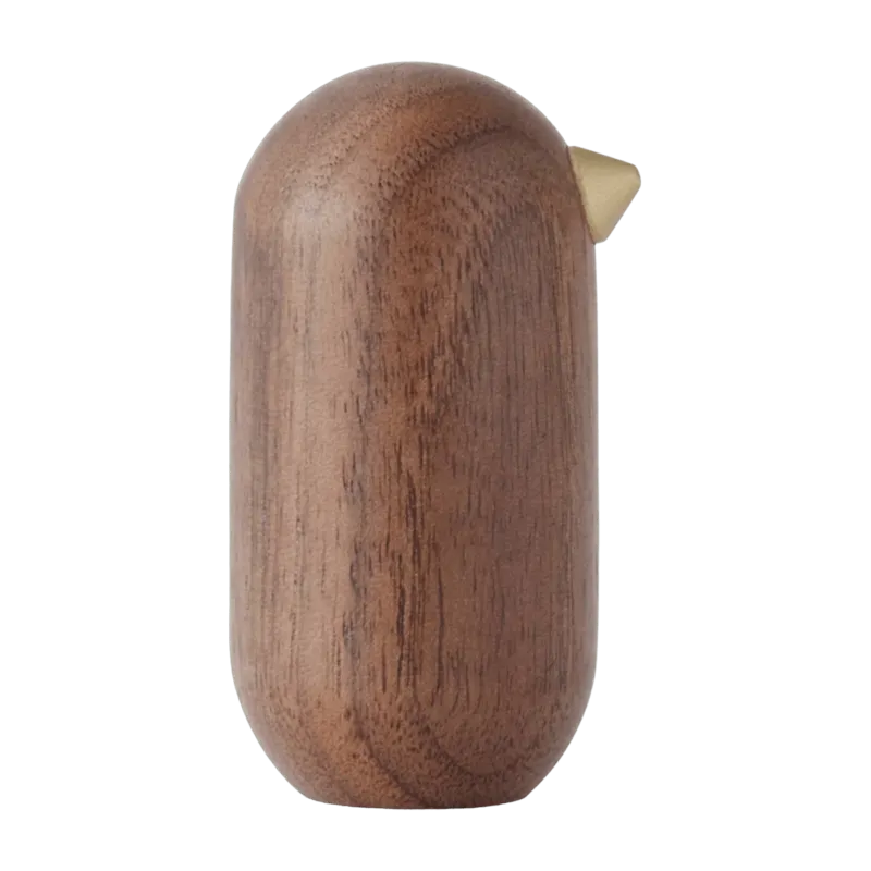 Oiseau en bois 5 cm noyer Little Bird Walnut - Normann Copenhagen - The Cool Republic