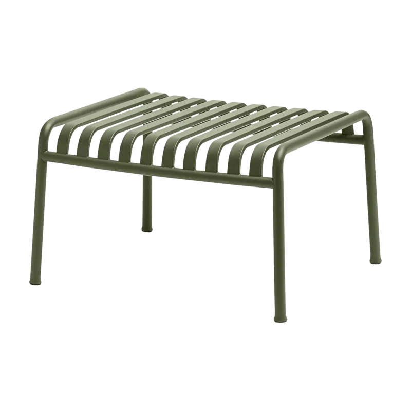 Ottoman de jardin en métal olive Palissade - HAY - The Cool Republic