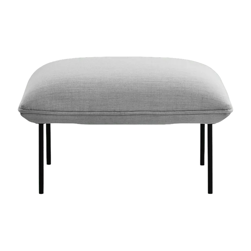 Ottoman en laine gris Nakki - Woud - The Cool Republic