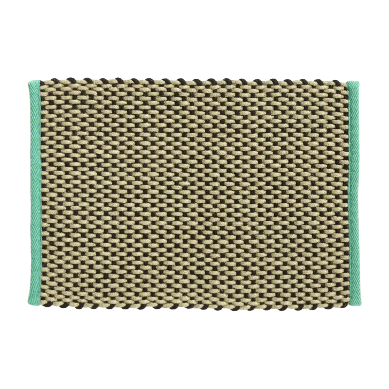 Paillasson en jute sable et vert 50 x 70 cm - Hay - The Cool Republic