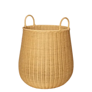 Panier à linge en rotin naturel tressé 49 x 60 cm Braided - Ferm Living - The Cool Republic