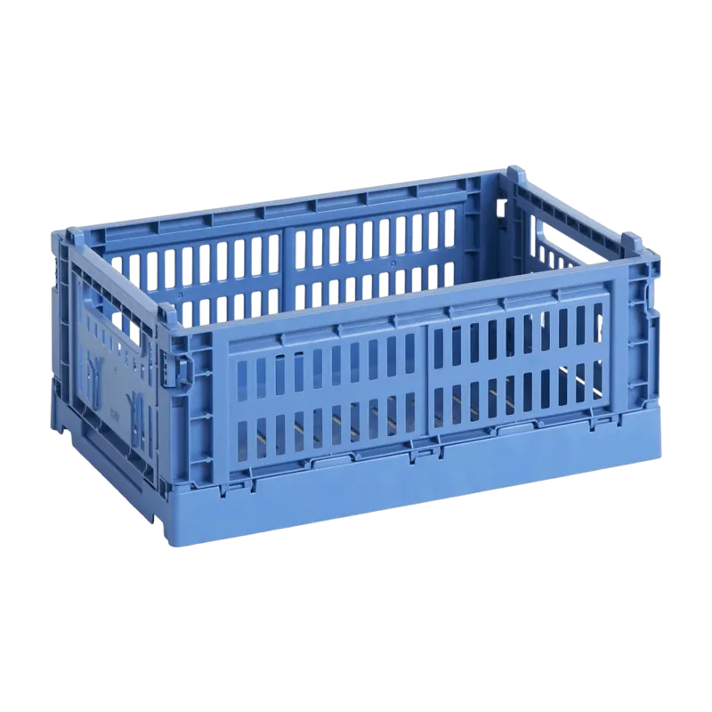 Panier en matière recyclée bleu électrique S Colour Crate - HAY - The Cool Republic