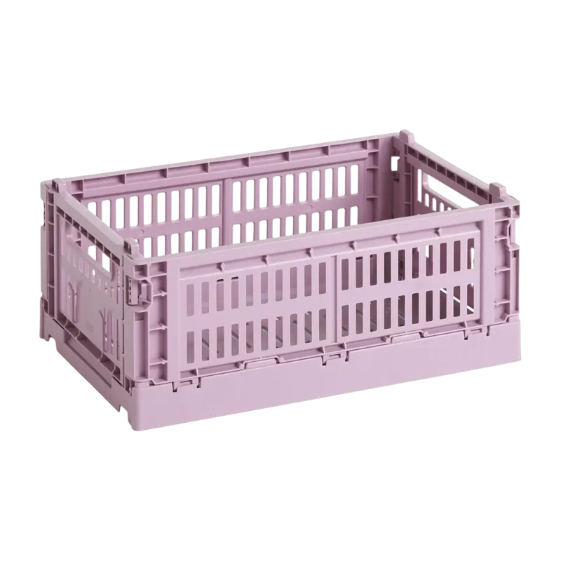 Panier en matière recyclée rose S Colour Crate - HAY - The Cool Republic