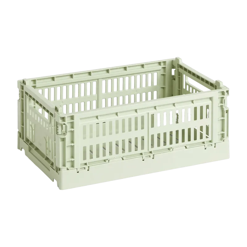 Panier en matière recyclée vert menthe S Colour Crate - HAY - The Cool Republic
