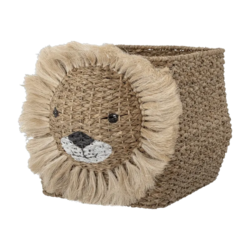 Panier pour enfant en fibres naturelles lion Harrison - Bloomingville Mini - The Cool Republic