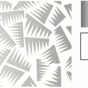 Papier peint blanc et argent Jer - La Chance - The Cool Republic