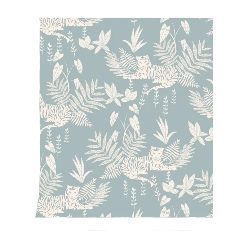 Papier peint bleu Jungle - Season Paper - The Cool Republic