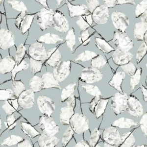 Papier peint gris bleuté Monnaie de Pape Raccordable - Edito - The Cool Republic