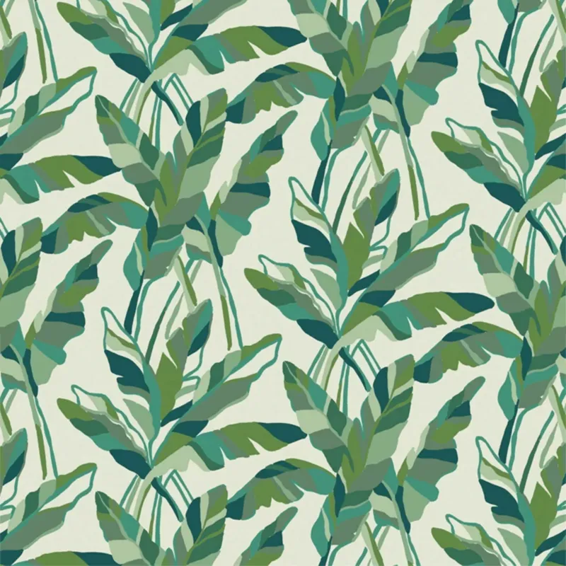 Papier peint vert Banana Raccordable - Edito - The Cool Republic