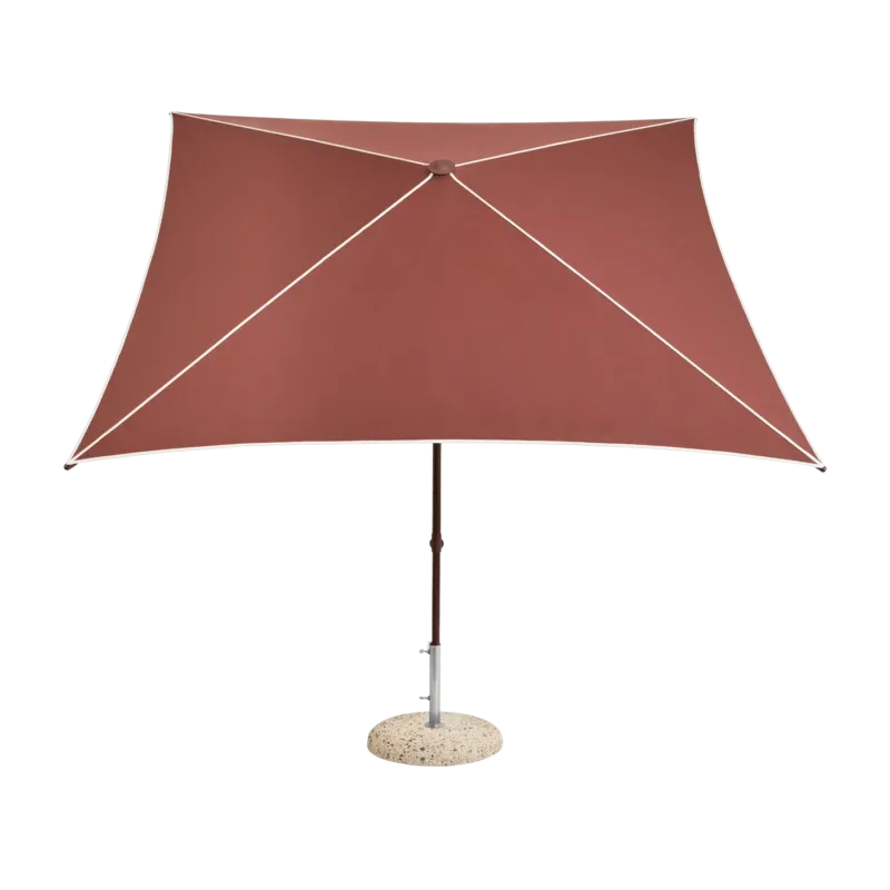 Parasol carré bordeaux 240x240x248cm Terrazza - HAY - The Cool Republic