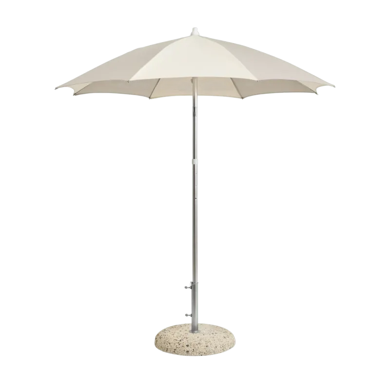 Parasol octogonal blanc cassé et gris 200x200x223cm Terrazza - HAY - The Cool Republic