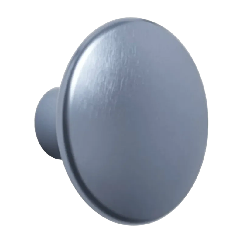 Patère ronde en aluminium bleu pâle 5 cm The Dots - Muuto - The Cool Republic