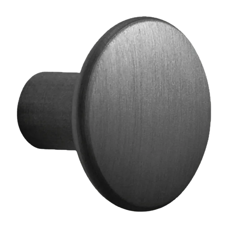 Patère ronde en aluminium noir 2,7 cm The Dots - Muuto - The Cool Republic