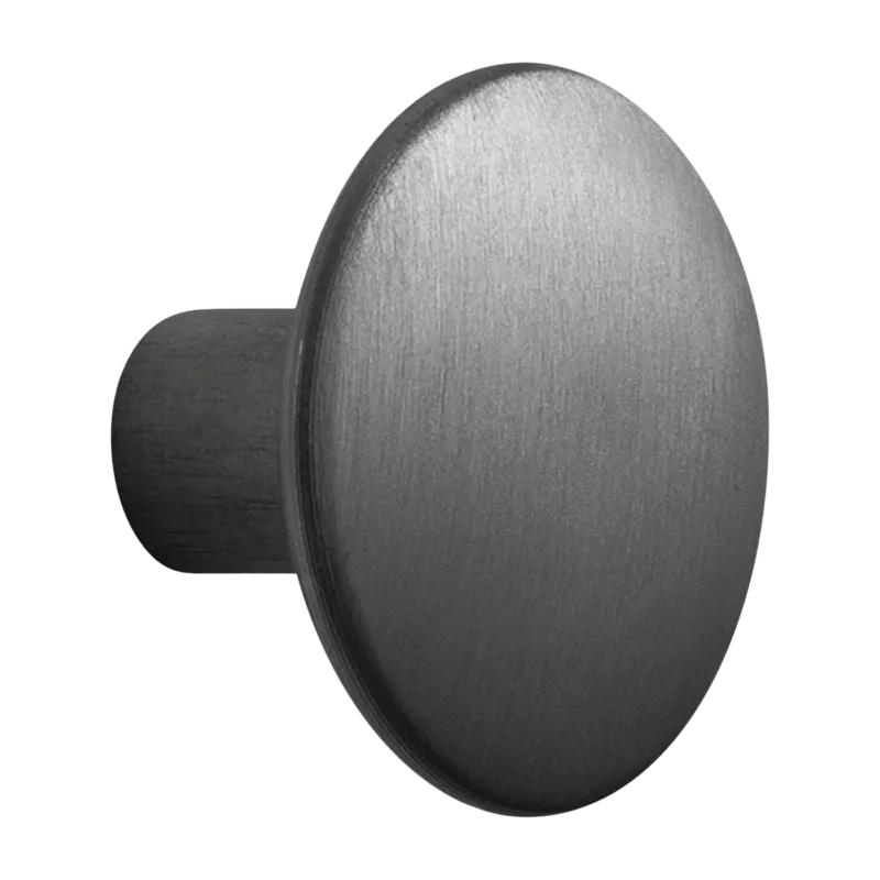 Patère ronde en aluminium noir 3,9 cm The Dots - Muuto - The Cool Republic