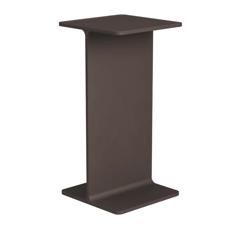 Pedestal en aluminium marron 15x30cm Museum - String furniture - The Cool Republic