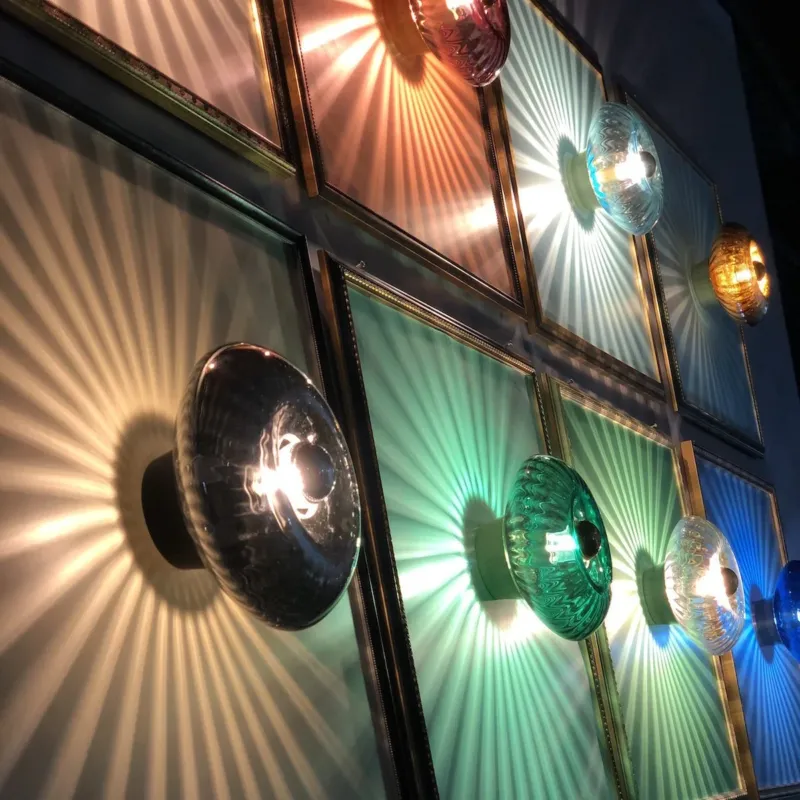 Petite applique en verre vert émeraude Grace - Elements Lighting - The Cool Republic