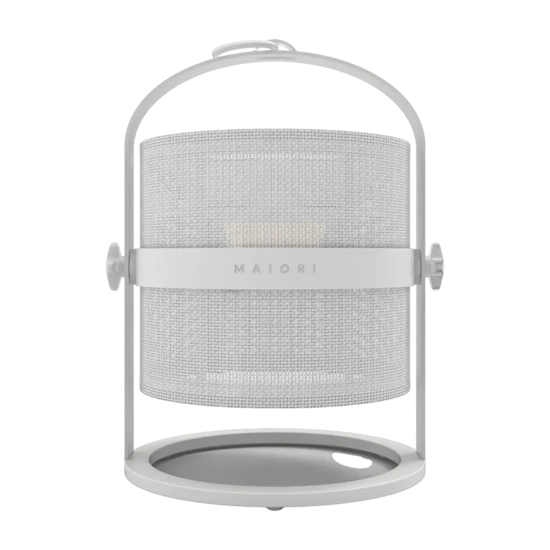 Petite lampe abat-jour blanc et cadre blanc La Lampe Petite - Maiori - The Cool Republic
